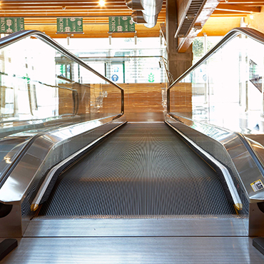 Escalators and moving walkways